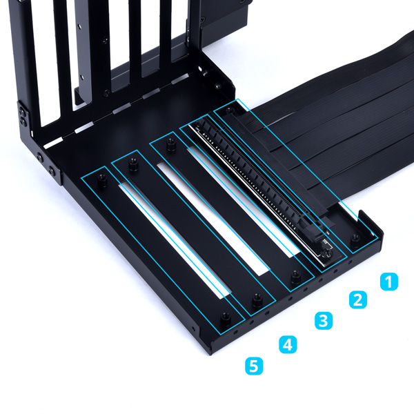 5 emplacements pour plus d'options d'installation